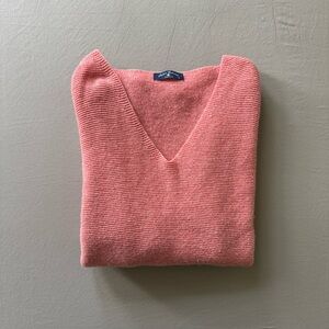 Italian Collection Garter-Stitch V-Neck Sweater